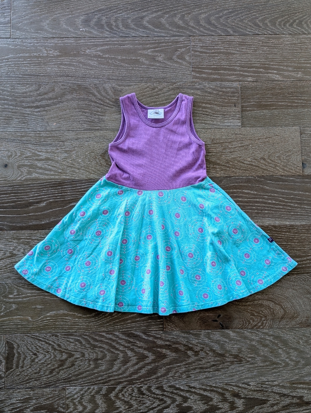 Princesss Awesome Up and Atom Chemistry Twirly Play Dress Sleeveless Pockets